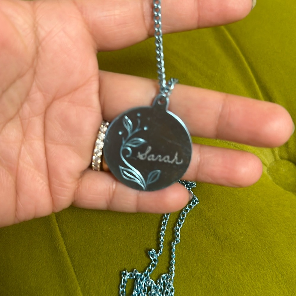 Blue necklace